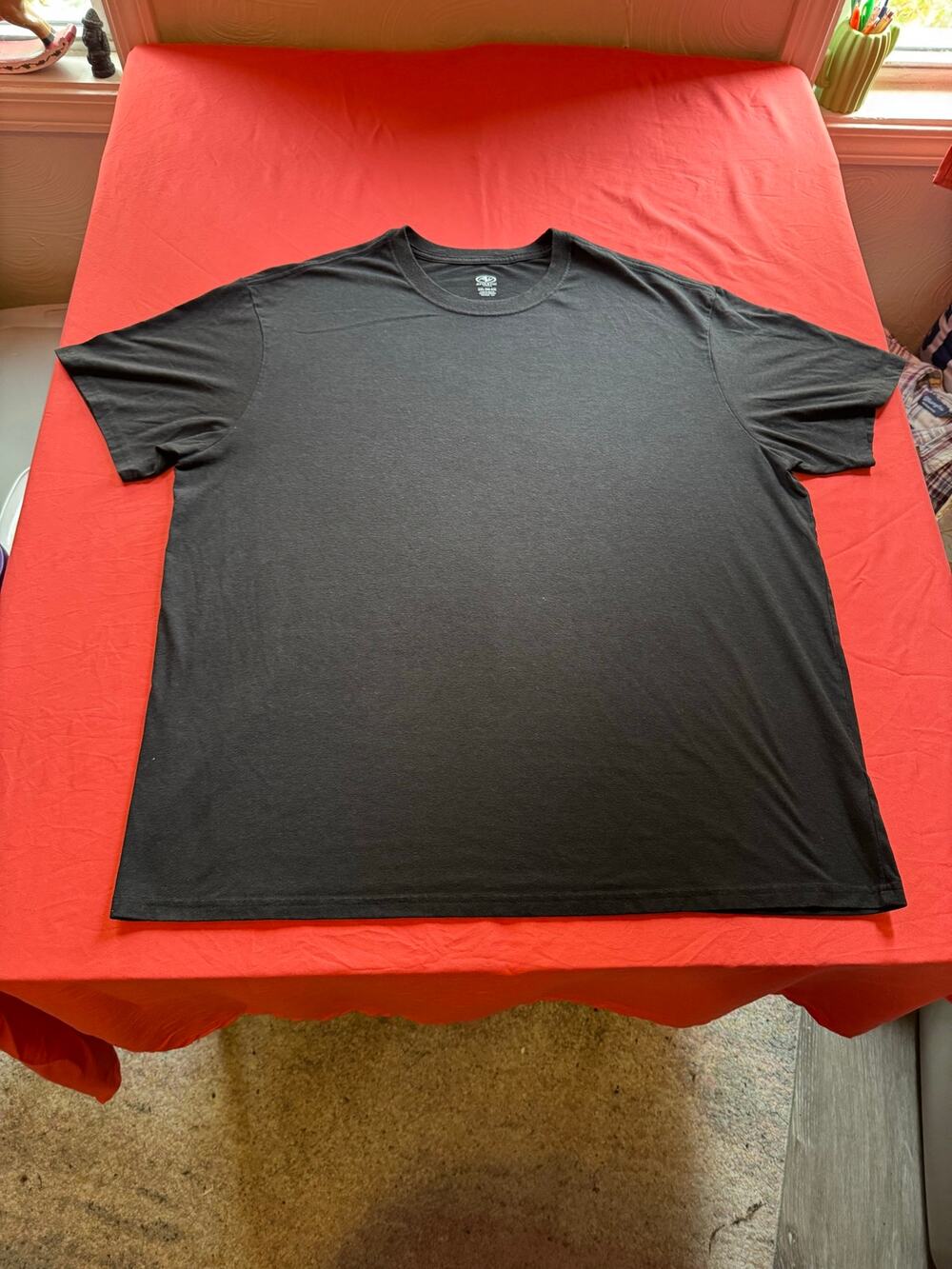 Athletic Works Men's 2XL Tri-Blend Short Sleeve T-Shirt - Rich Black (50-52)